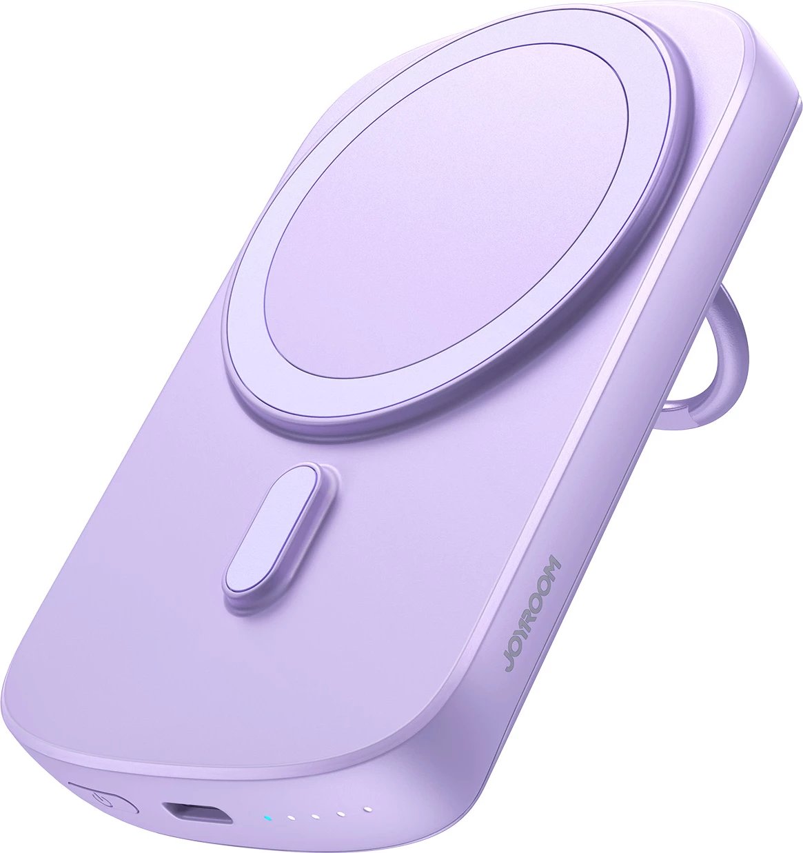 Powerbank wireless Joyroom JR-W030, 6000mAh, 20W, MagSafe, me unazë dhe mbajtëse, vjollcë