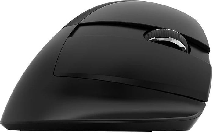Maus vertikal Delux M618 Mini Jet black, wireless, 4000 DPI, RGB, i zi