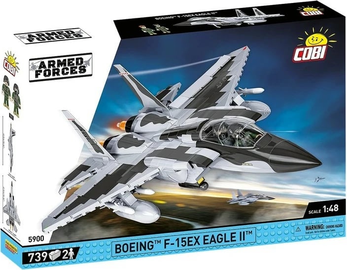 Set blloqesh ndërtimi Cobi Boeing F-15EX Eagle II, 739 pjesë, 1:48