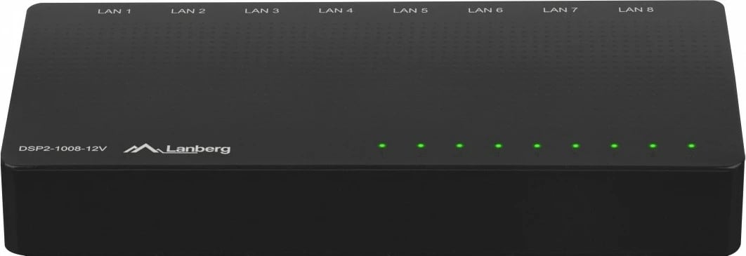Switch Lanberg DSP2-1008-12V, 8 porta Gigabit, desktop, i zi