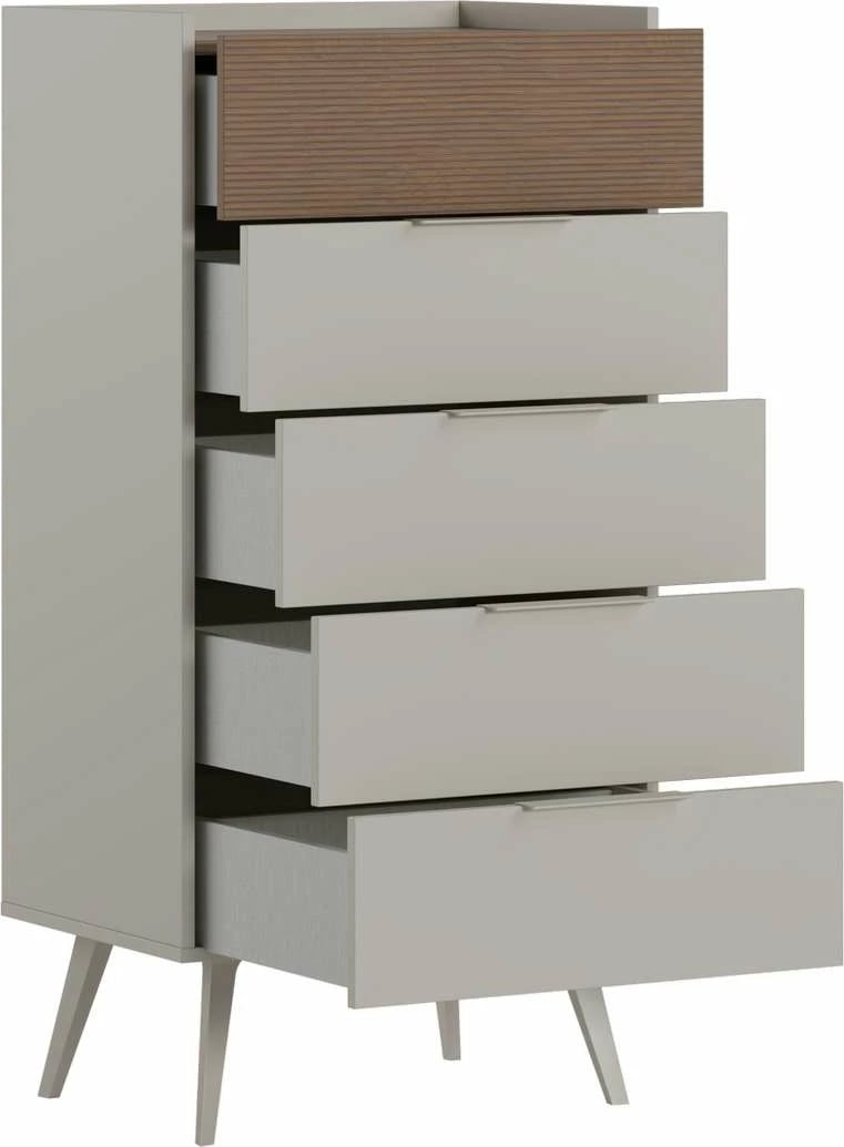 Komodë Hanah Home Milano 5, ngjyrë mink