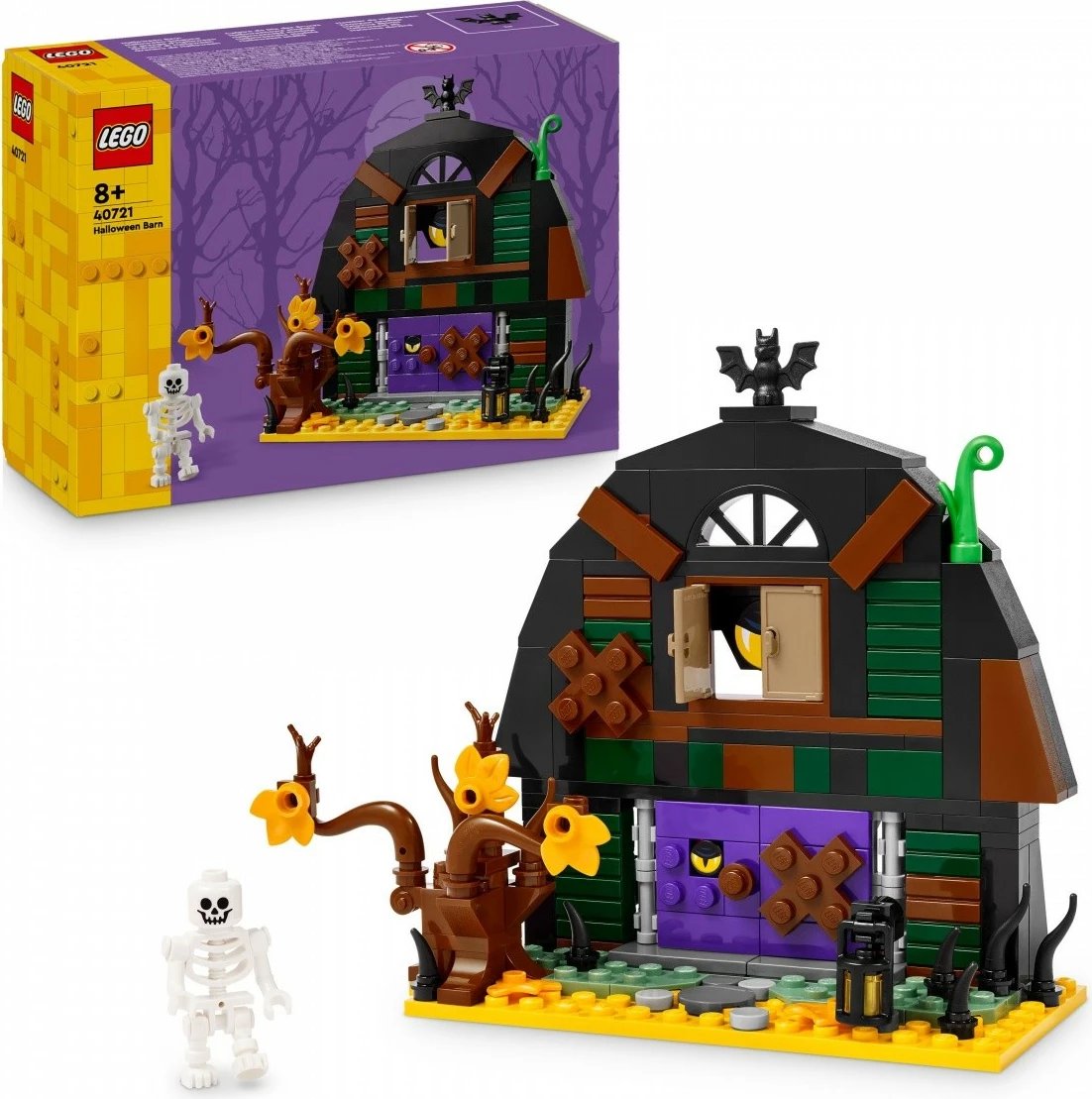Set LEGO Halloween Barn 40721, 205 pjesë, për fëmijë, shumëngjyrësh
