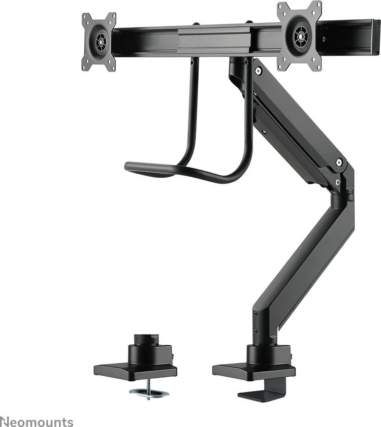 Krah monitori Neomounts NM-D775DXBLACK, për 2 ekrane, 32 inç, kapëse/gromet, i zi