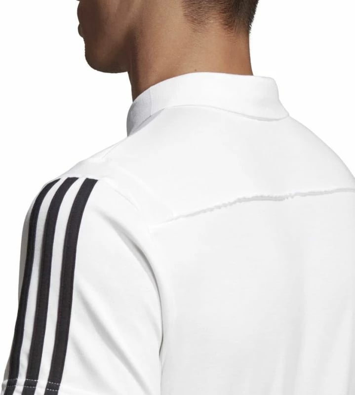 Fanellë polo adidas për meshkuj, e bardhë
