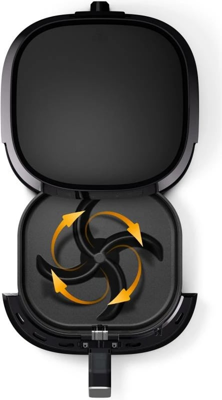 fritezë ajri, Philips, Airfryer HD9280/70 XL, 6.2L, e zezë