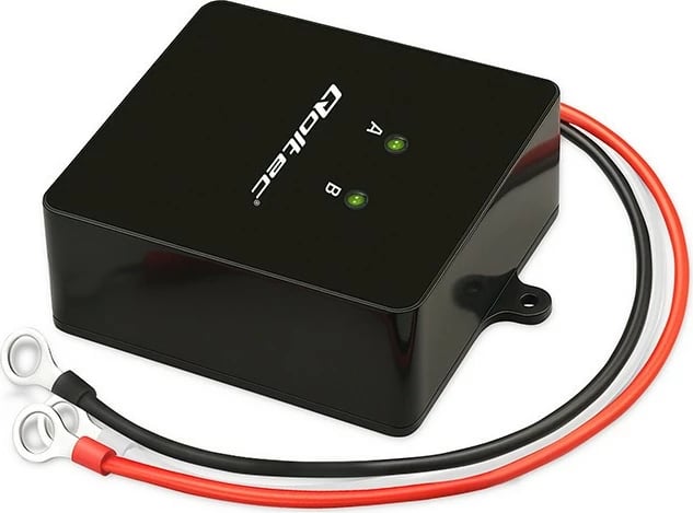 Balancues tensioni Qoltec 51097 për 2x12V bateri, 24V, 5A, i zi