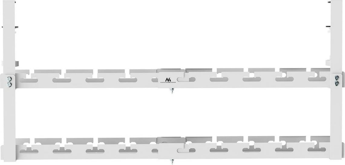 Organizues kabllosh nën tavolinë Maclean MC-102 W, dy nivele, i bardhë