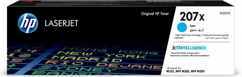 Toner HP 207X W2211X rendiment i lartë 2400-4400 faqe, Cyan