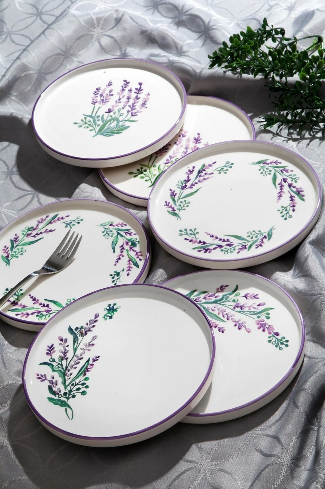 Set pjatash ëmbëlsirash, 6 copë, Hermia, Tokyo Lavanda