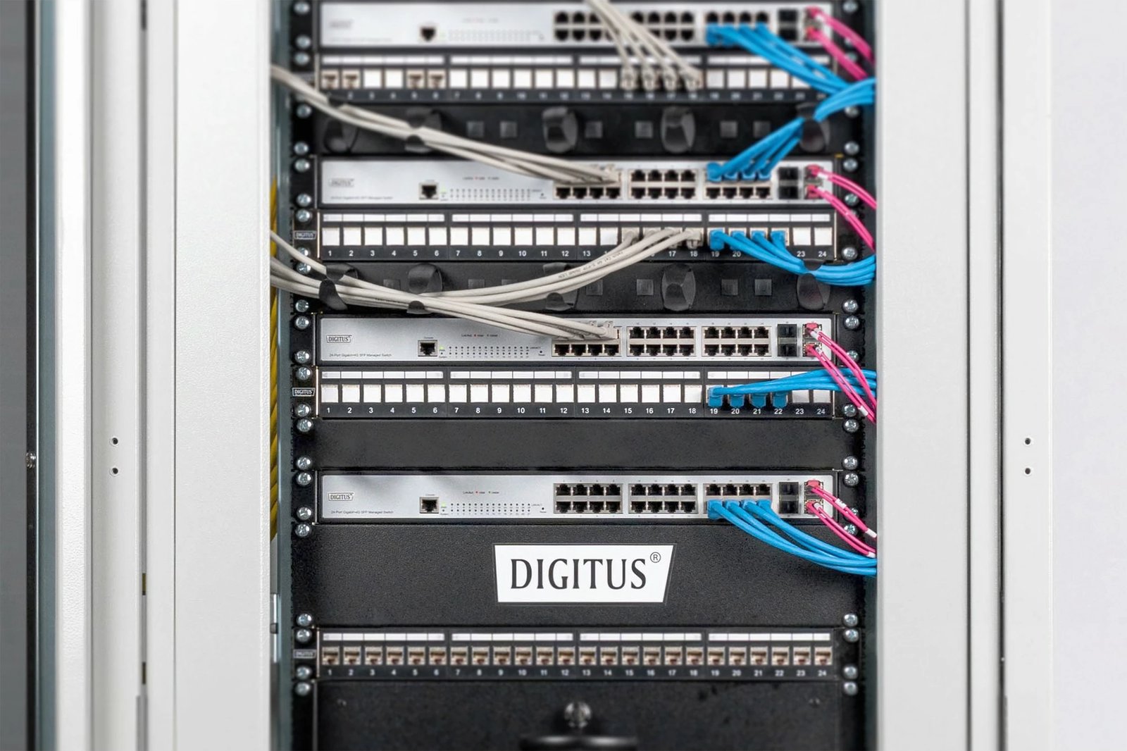 Panel bosh Digitus për kabinet 19 inç, 1U, zi