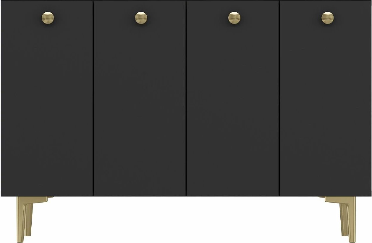 Konsol Skye Decor, ngjyrë antracit dhe ari, Betty