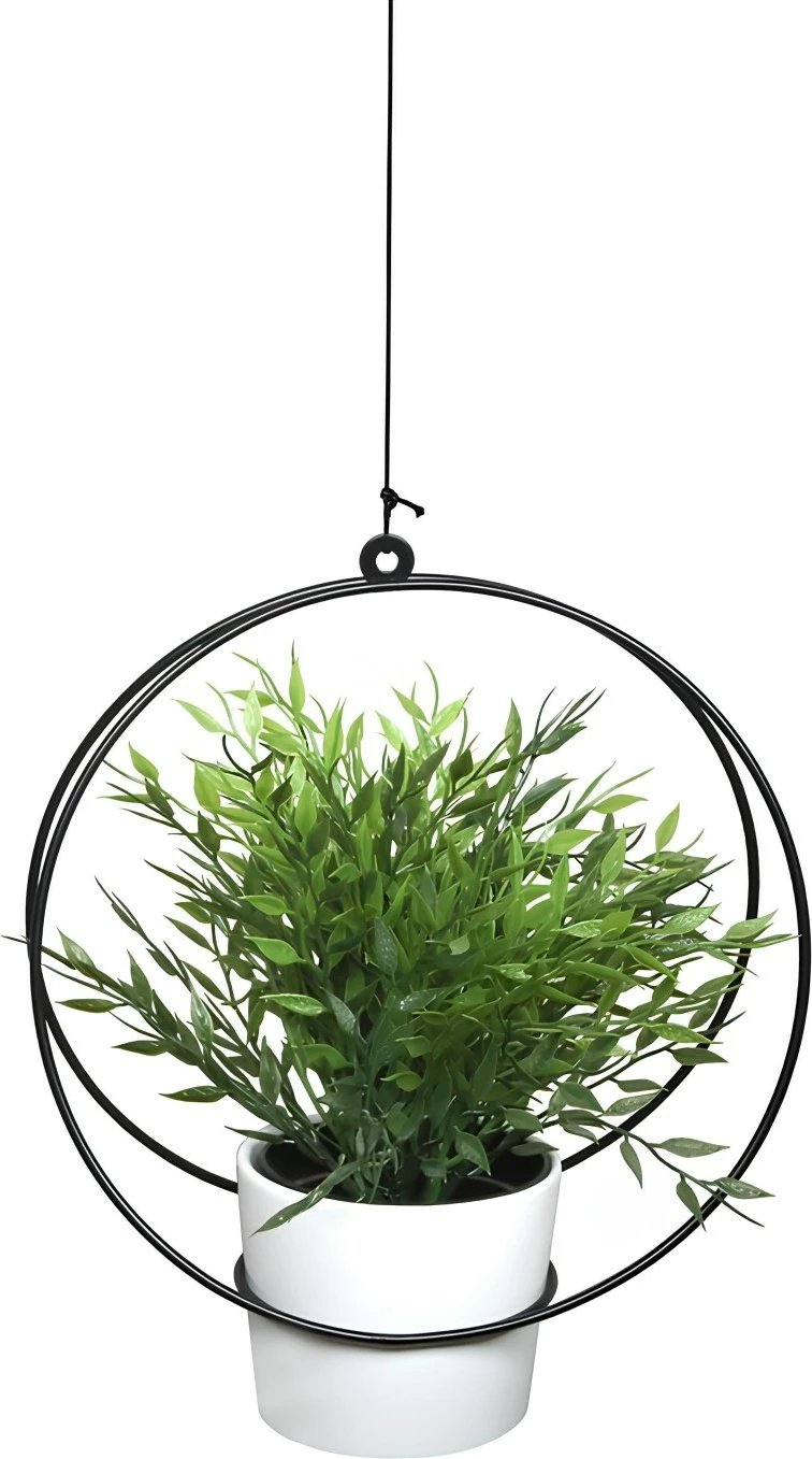Jardiniere e varur, ngjyrë e zezë, Evila Originals, SEH - 4614 Jardiniere e varur, ngjyrë e zezë, Evila Originals, SEH - 4614