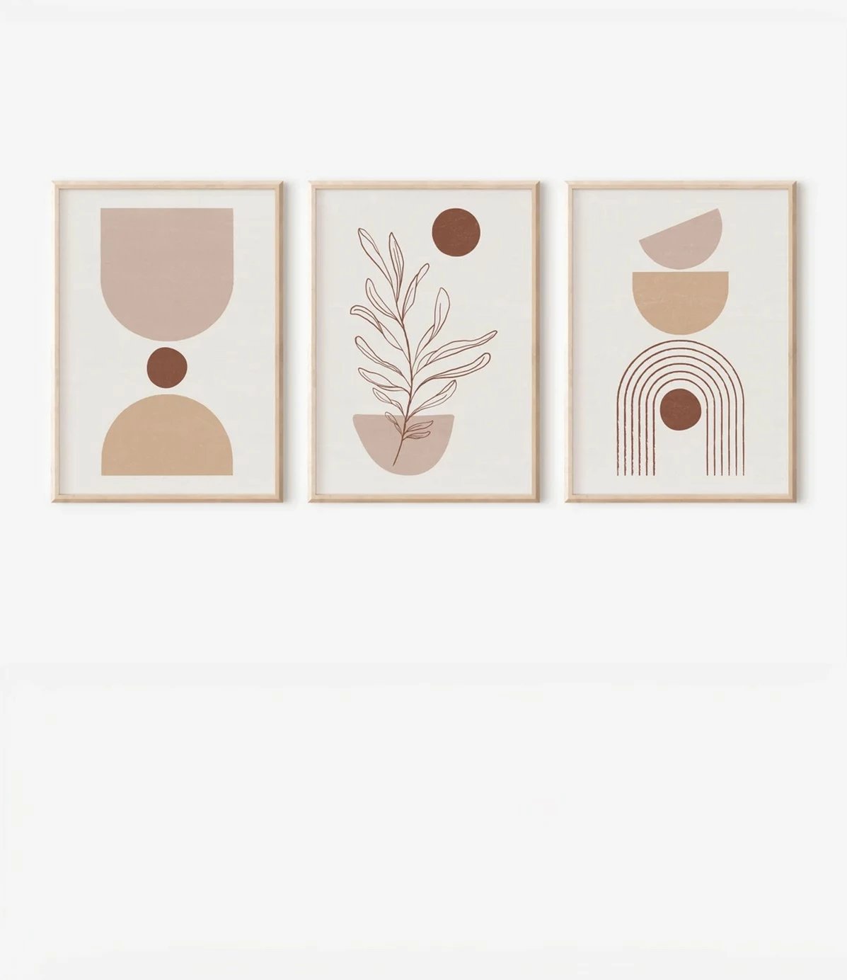 Pikturë dekorative me kornizë (3 copë), Wallity, 3Dartsohoset85