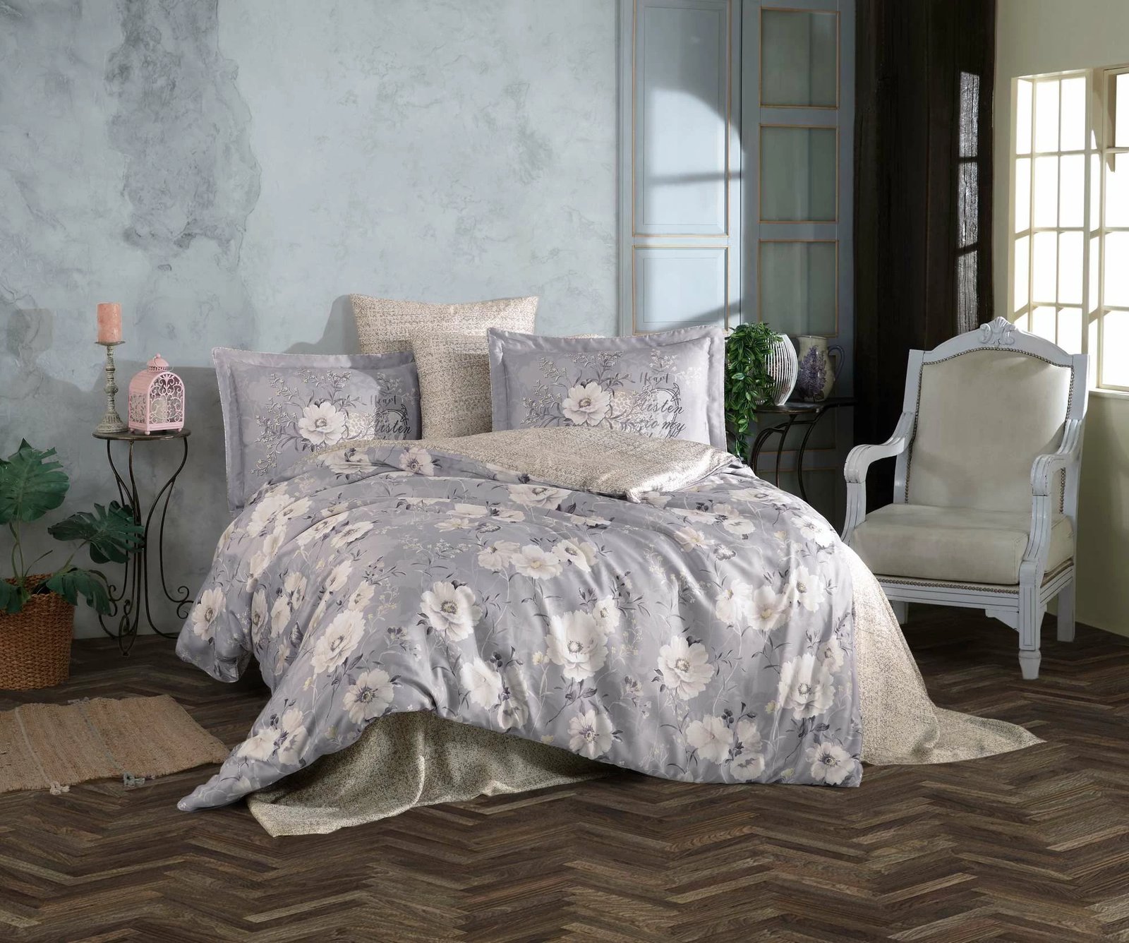 Set mbulesë për jorgan dopio Tencel Satin, L'essentiel, Clarinda