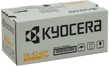 Toner, Kyocera TK-5240Y 1T02R7ANL0, rendiment 2,400–4,400 faqe, për ECOSYS, i verdhë