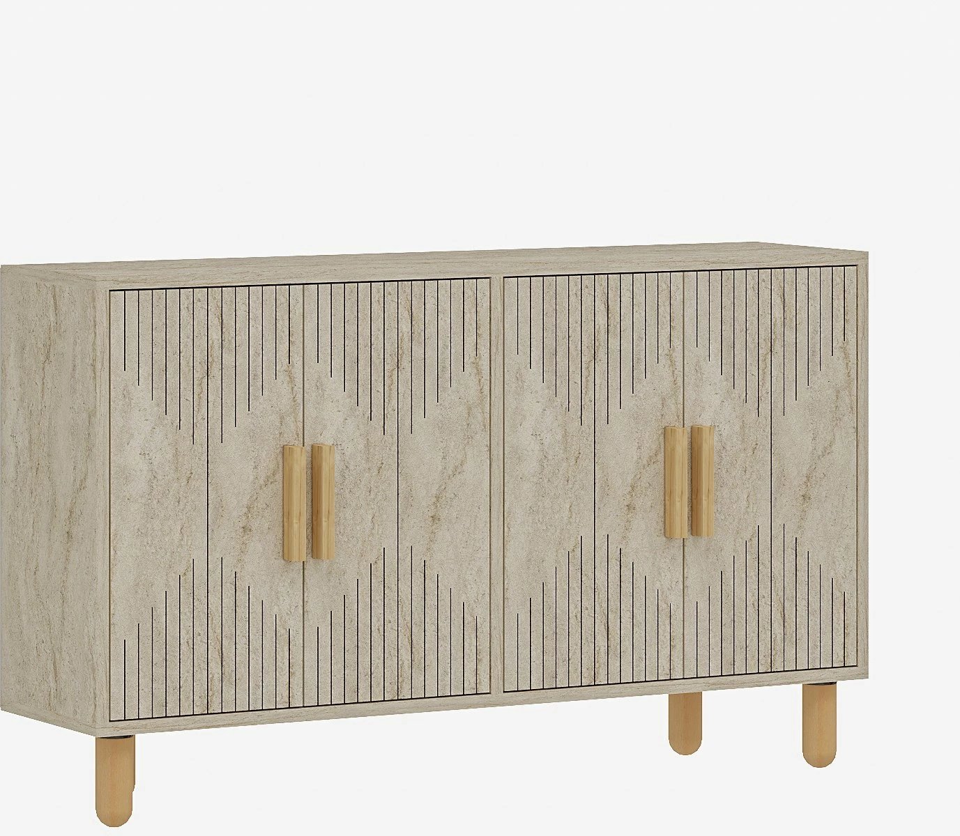 Konsol Skye Decor, ngjyrë travertin, Roger