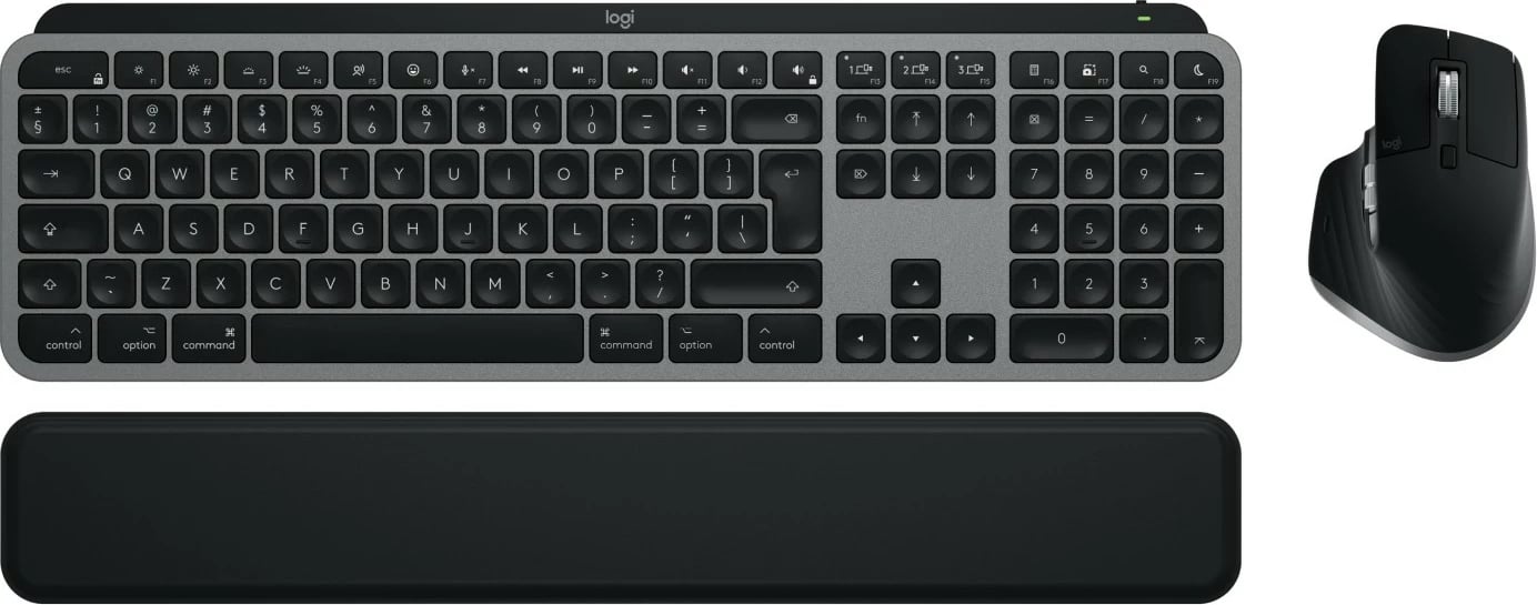 Kasë tastierë dhe maus Logitech MX Keys S Combo for Mac, wireless, LED, USB Type-C, e zezë