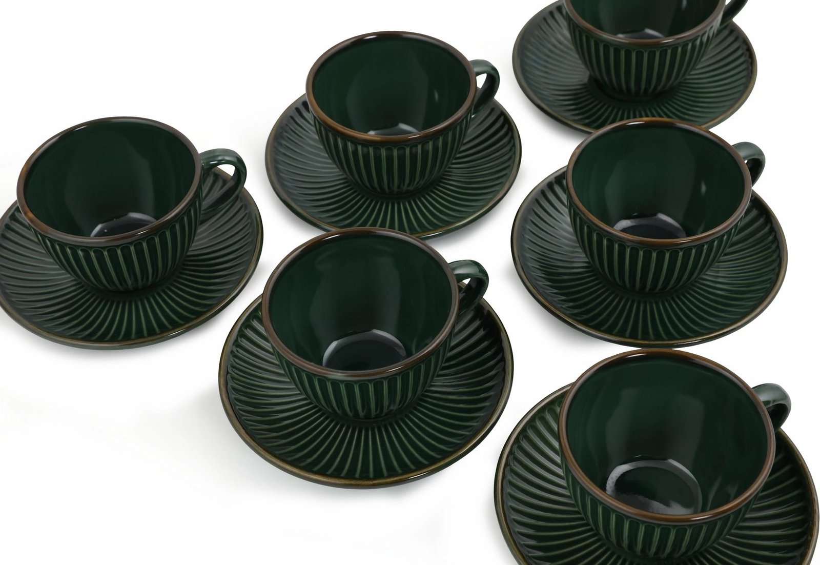 Set filxhanash çaji (12 copë), Hermia Concept, jeshile, TC057012FRA5A839700MATT300