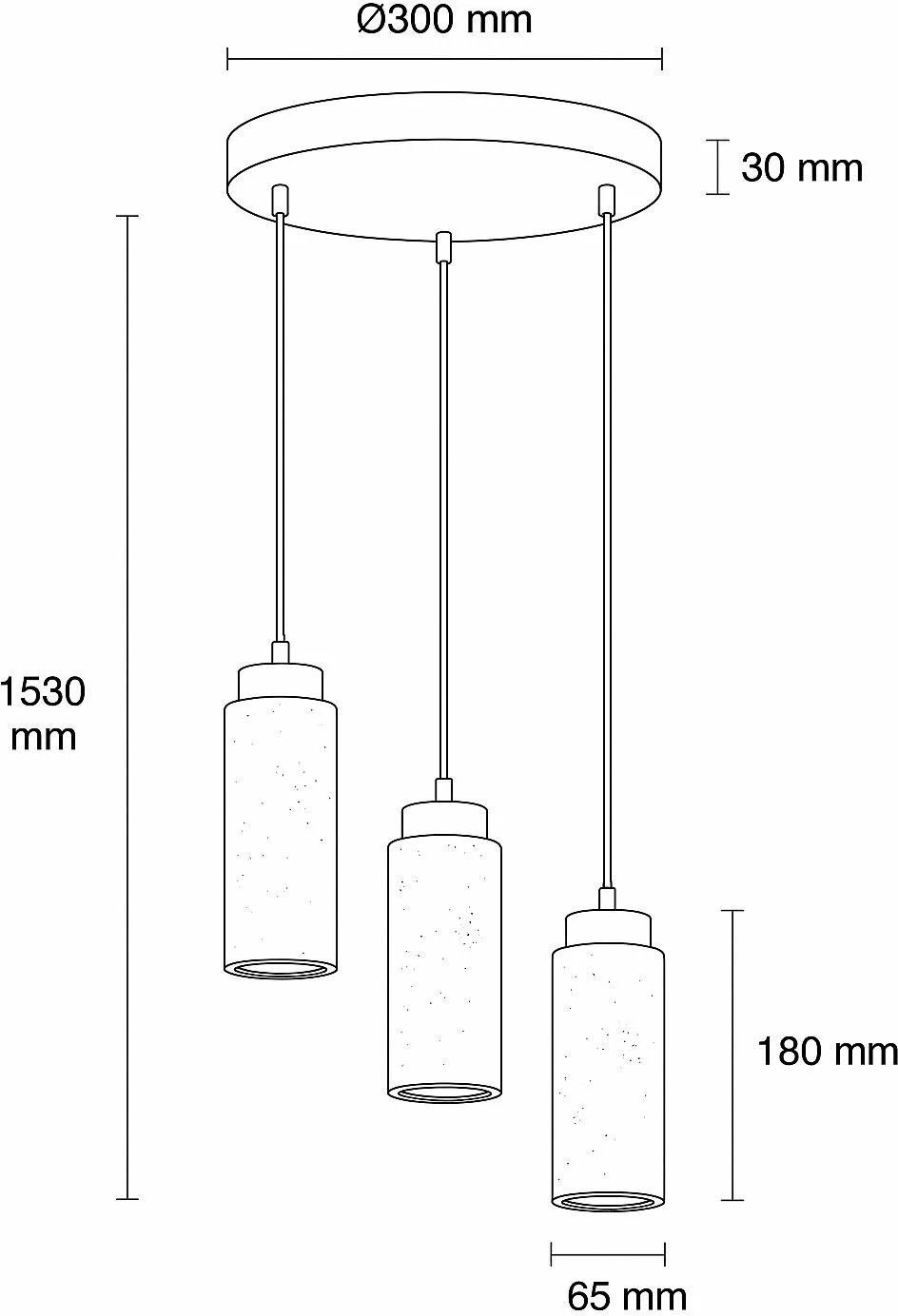 Llambë varëse Opviq, Babıl-C, ngjyrë dru arre dhe bezhë