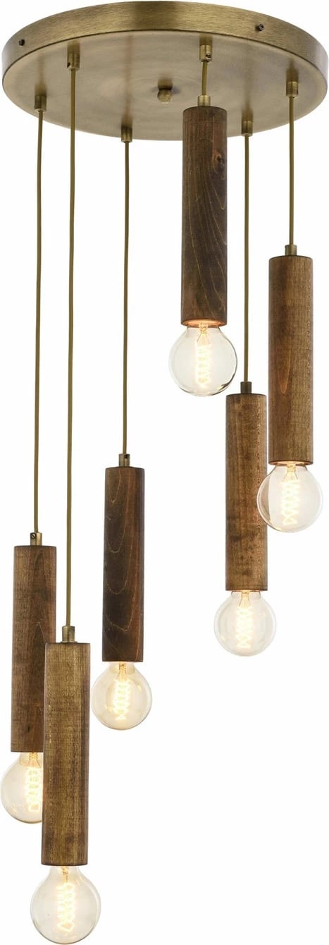 Llambë tavani prej druri, vintage, Opviq, Av-1651-6Et