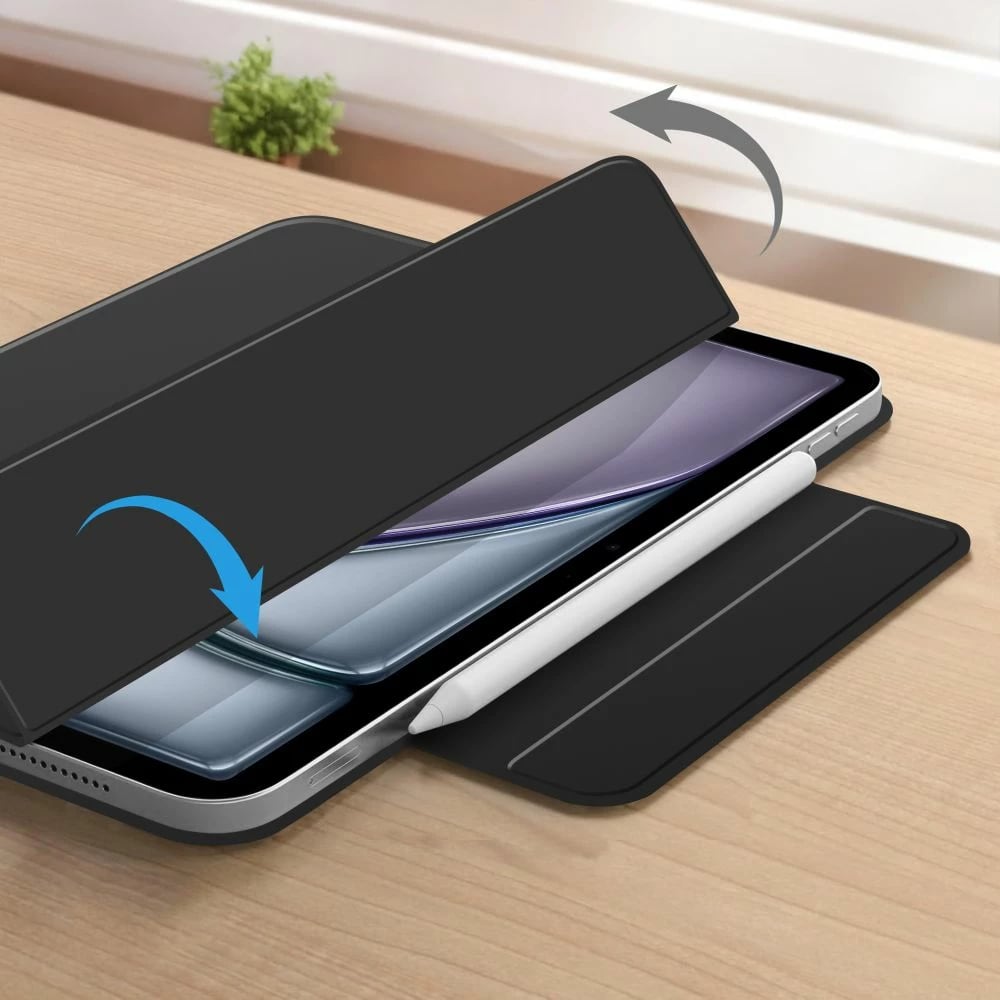 Mbështjellës Tech-Protect Smartcase Magnetic për iPad Air 13" 2024/2025, i zi