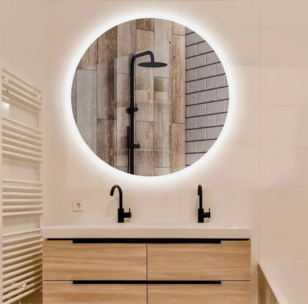 Pasqyrë LED rrethore, 80x80x5 cm