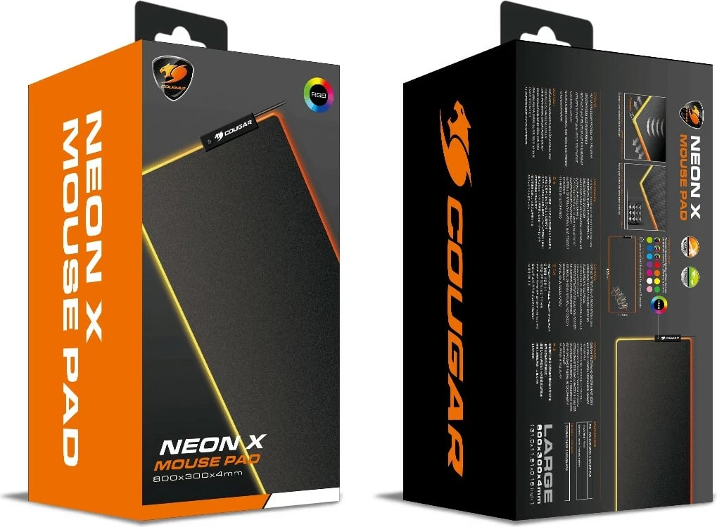 Mauspad Cougar NEON X, ARGB, 800x300