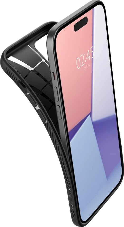 Mbështjellës Spigen Liquid Air për iPhone 15 Plus, Matte Black