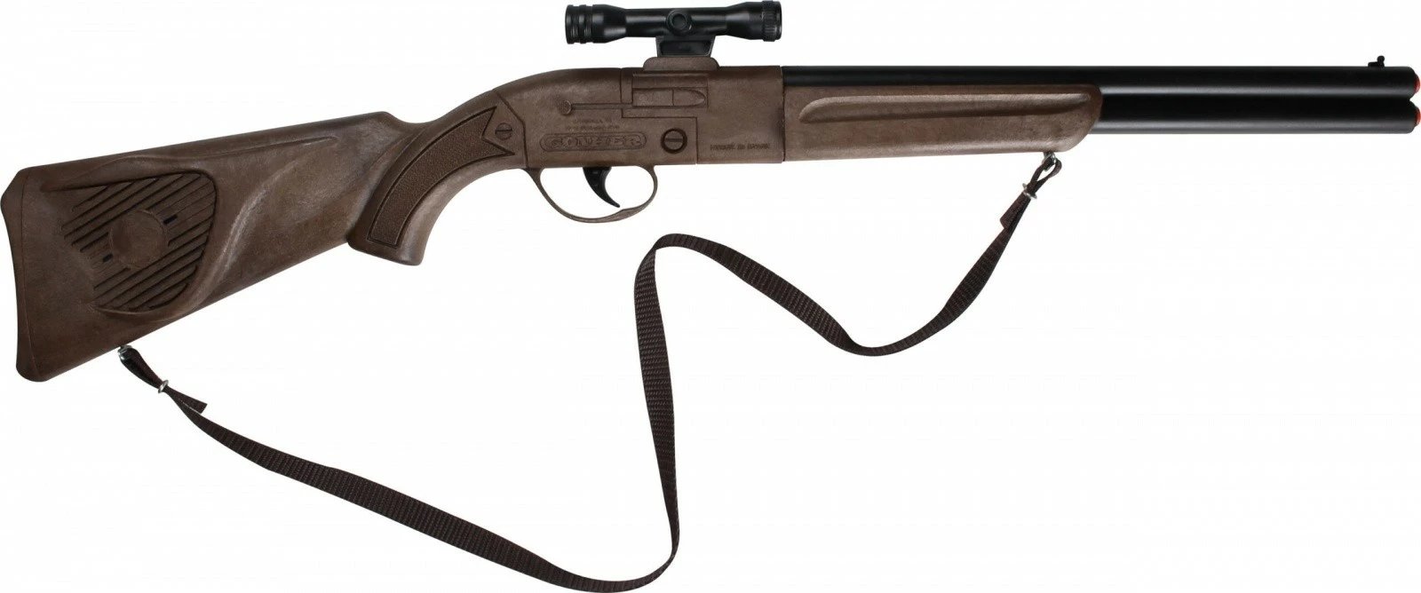 Pushkë lodër plastike cowboy Pulio Gonher, 66 cm, Kafe/Zeze