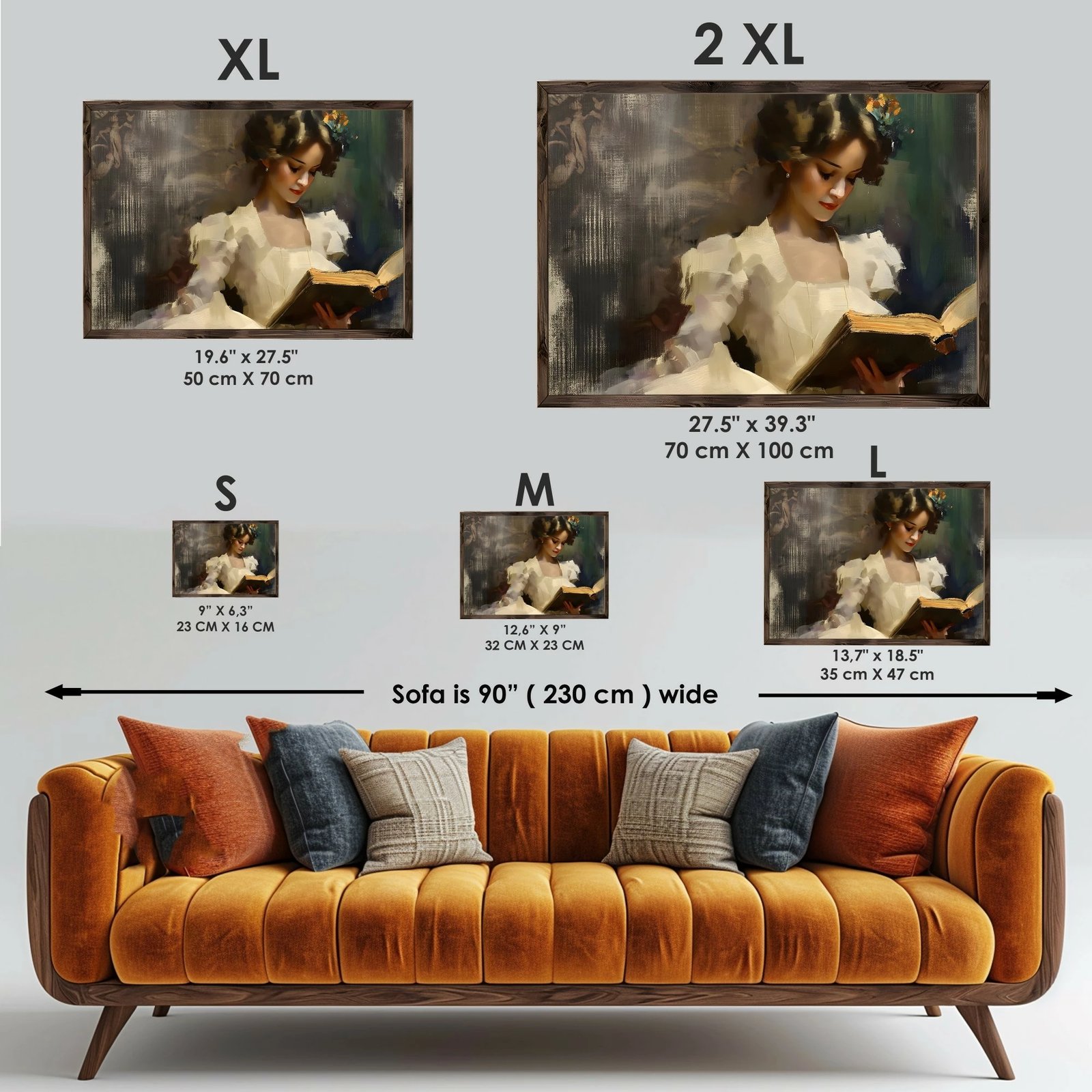 Pikturë dekorative me kornizë MDF, Wallity, GE160-L