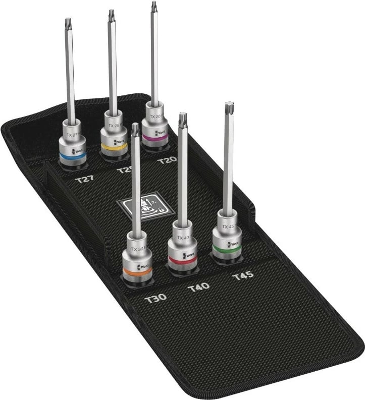 Set bitash Torx Wera 8767 C TX HF 2, 6 copa, 140mm, çelik
