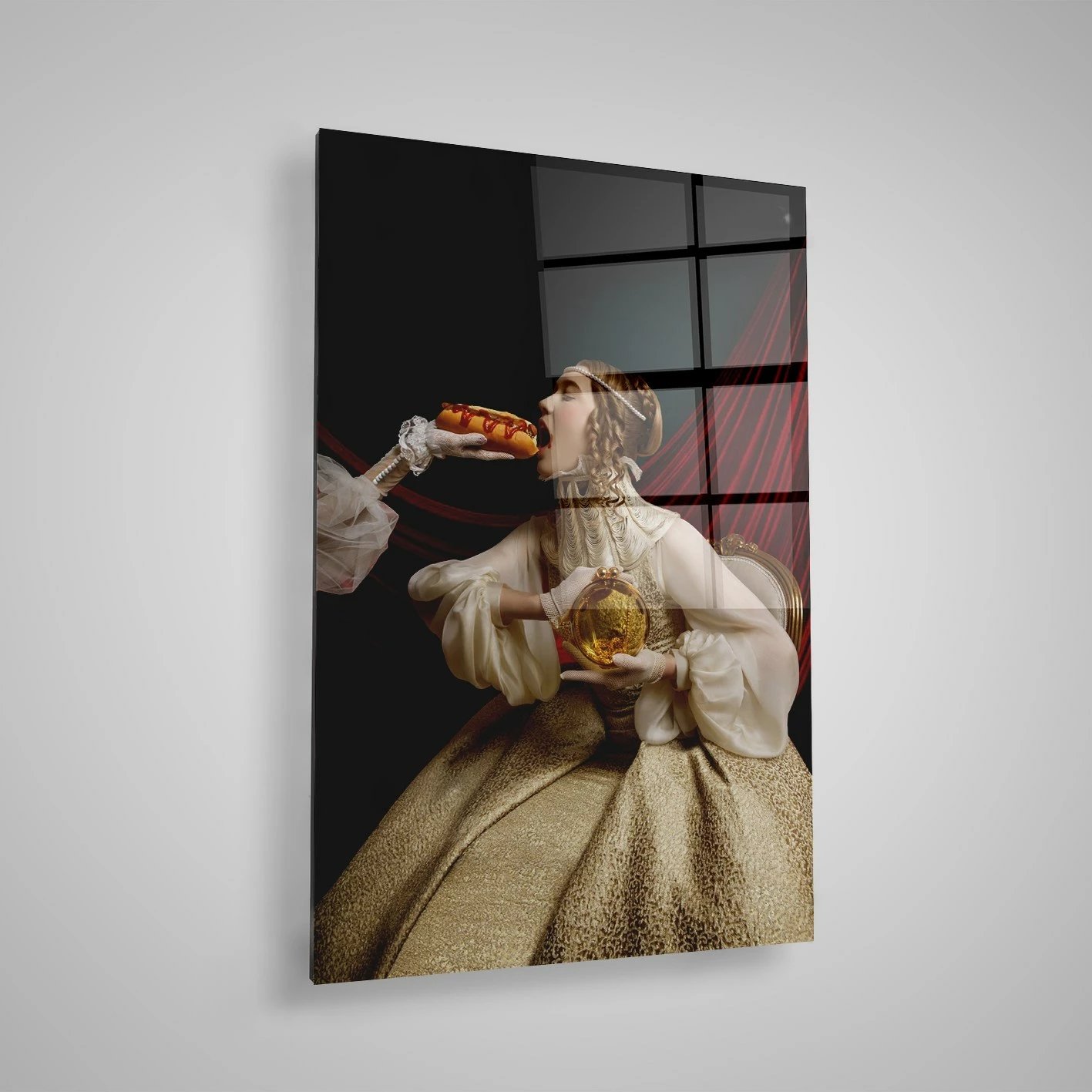 Pikturë dekorative prej xhami të temperuar, shumëngjyrëshe, CAM3683 - 50x70cm