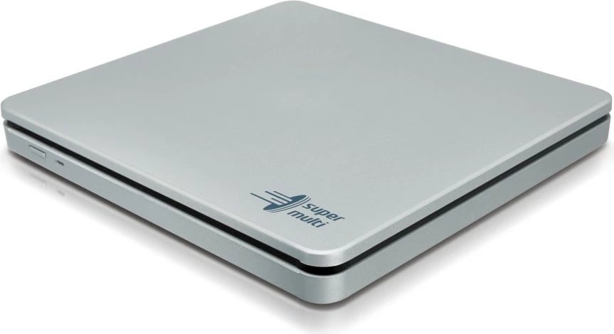 DVD-Writer Hitachi-LG Slim Portable, Slot, USB 2.0, Silver