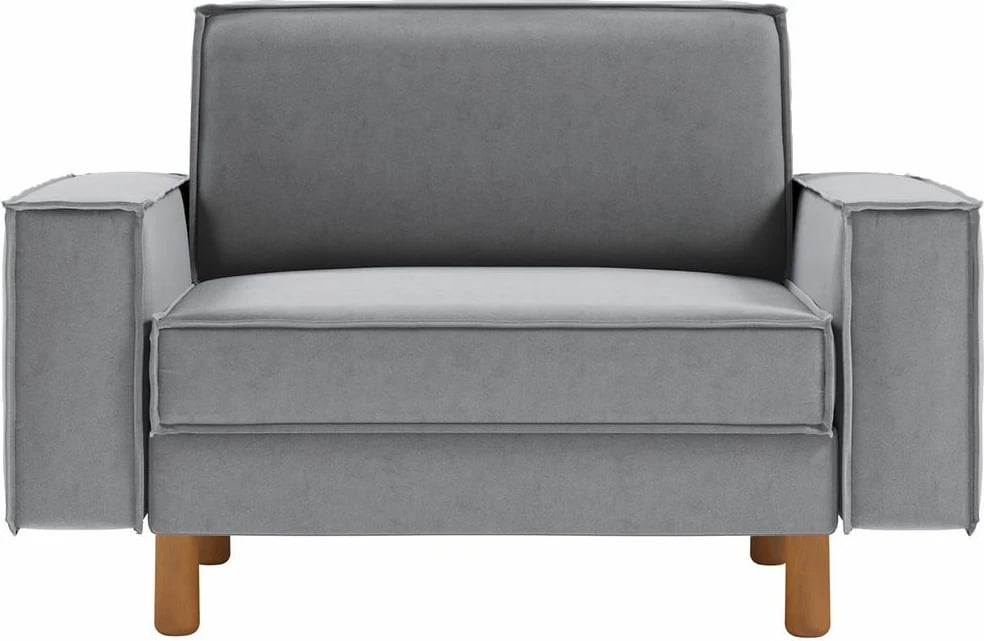 Karrige një vendëshe Sparrow, ngjyrë gri mjegull, këmbë dru arre