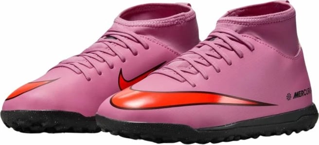Atlete futbolli për fëmijë Nike Mercurial Superfly 10 Club TF, të kuqe