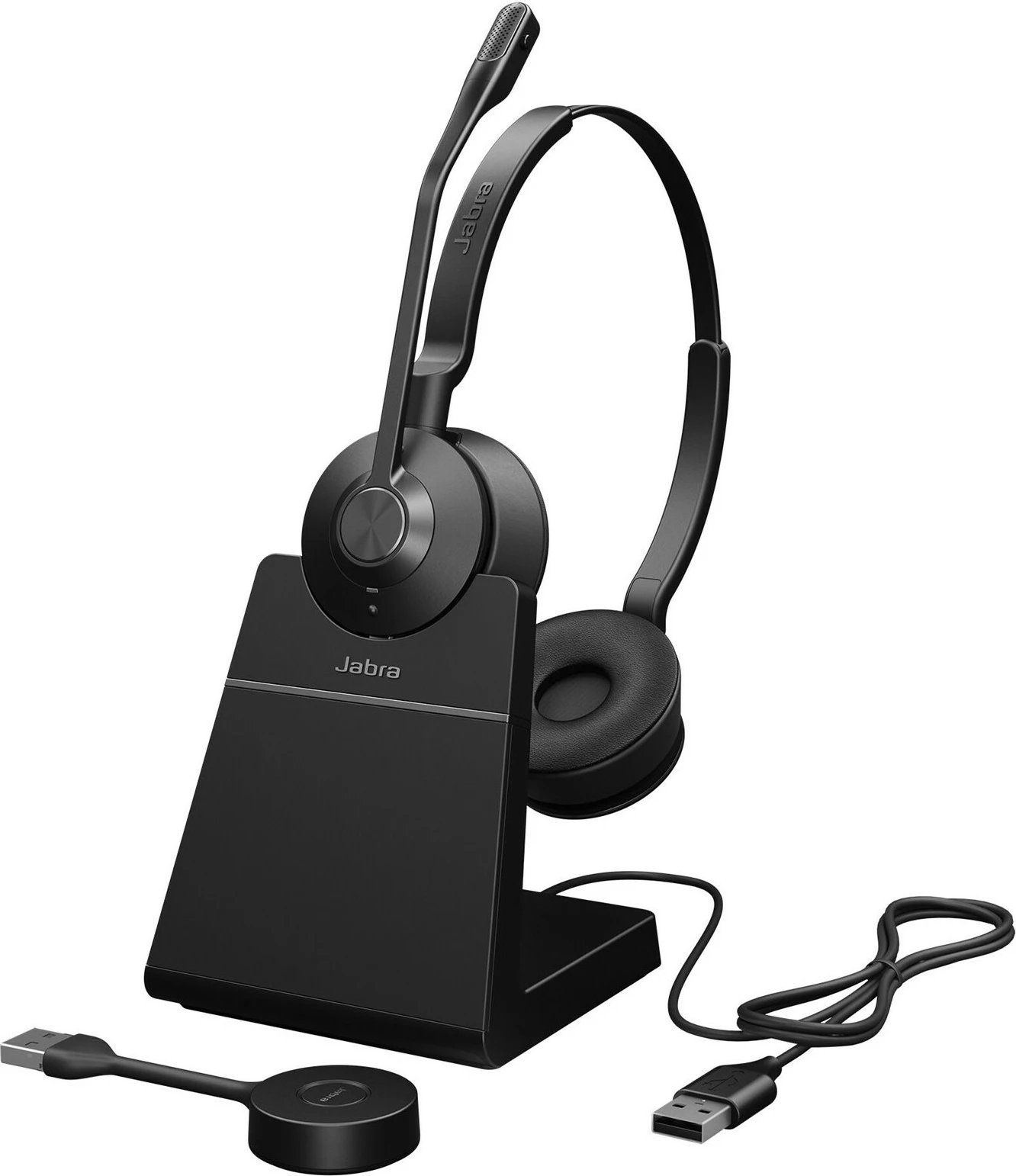 Kufje Jabra Engage 55 SE Stereo, Link400a UC, me stacion ngarkimi, e zezë
