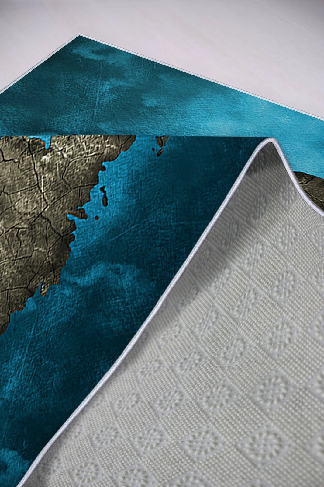 Qilim multikolor, hartë bote, 60x100cm, WOOKECE002