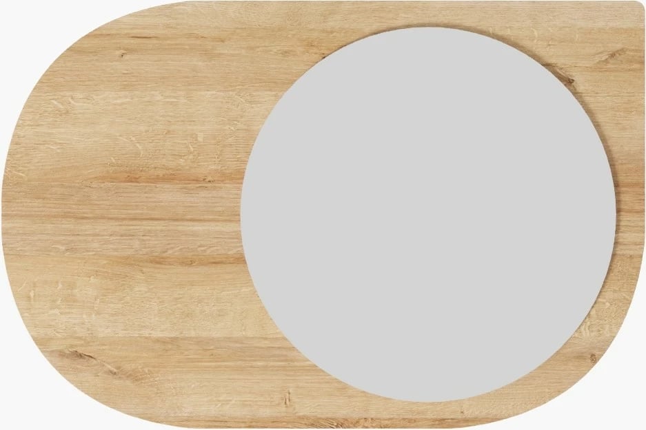 Pasqyrë dekorative Skye Decor, ngjyrë Sapphire Oak, Pubble