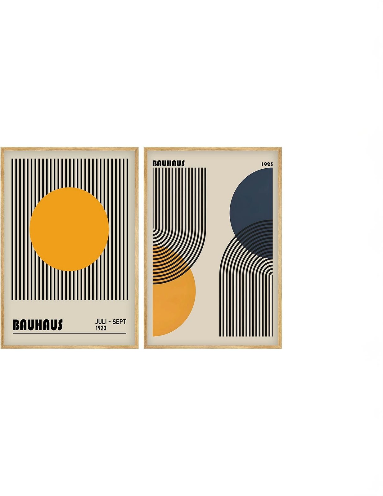 Pikturë dekorative me kornizë, 2 copë, MDF, Wallity, Huhu244, 50x70cm