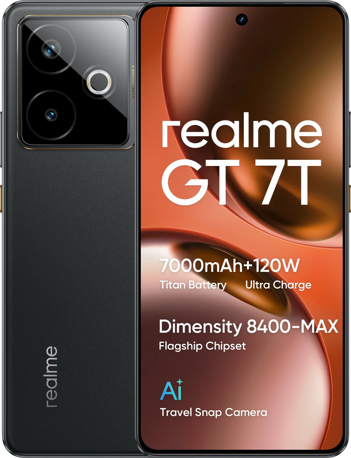 Celular Realme GT 7T 5G, 12GB RAM, 512GB, IceSense Black