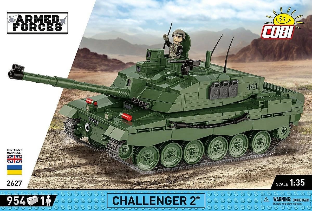 Set blloqesh Cobi Klocki Challenger 2, 954 pjesë, me figurë, Jeshile