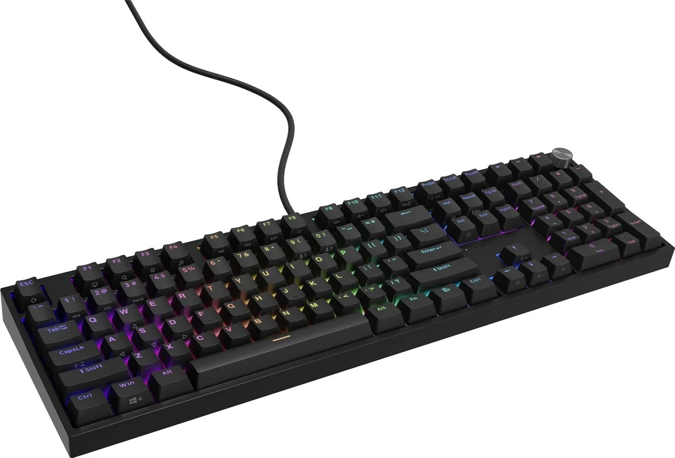 Tastierë mekanike GENESIS THOR 404, USB, RGB, QWERTY, Anglisht, E zezë