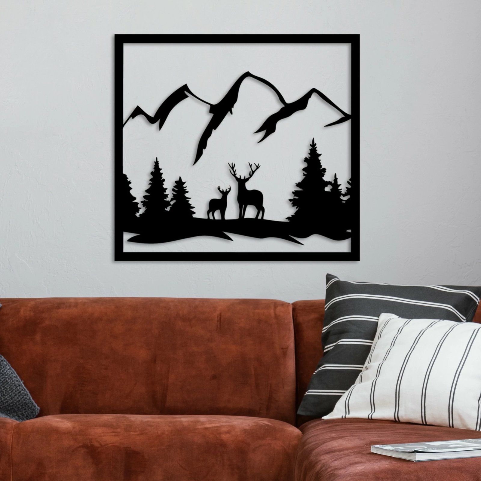 Aksesor dekorativ metalik për mur, Wallity, Nënë dhe Bir 1