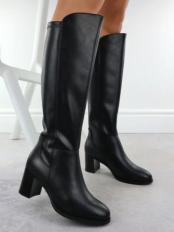 Çizme lëkure për femra Sergio Leone KZ25224-S, të zeza