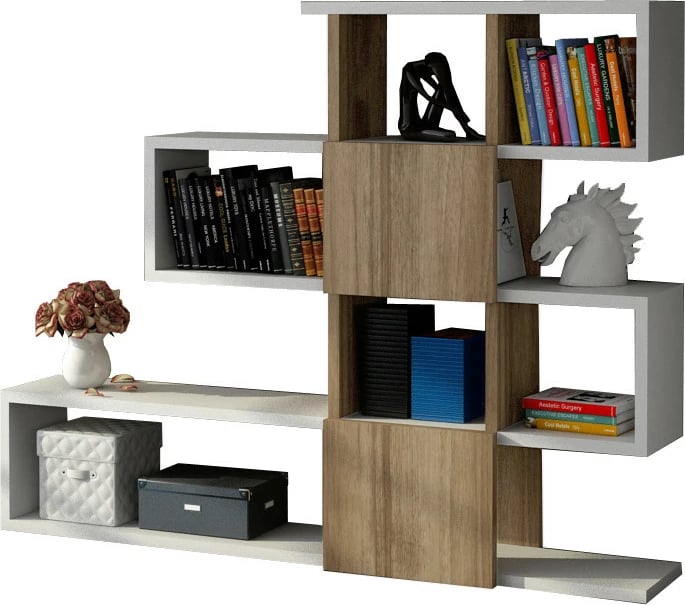 Raft librash Hanah Home, Karlin, bardhë dhe arre