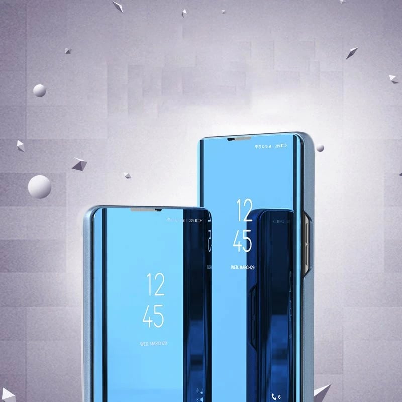 Mbështjellës Hurtel Clear View Case për Samsung Galaxy A72 4G, Kaltër