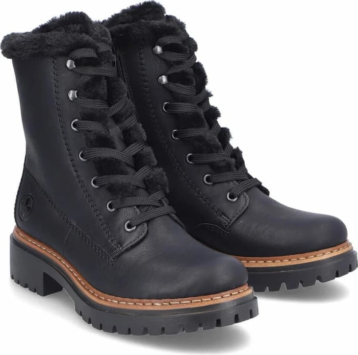 Çizme femra Rieker, të zeza