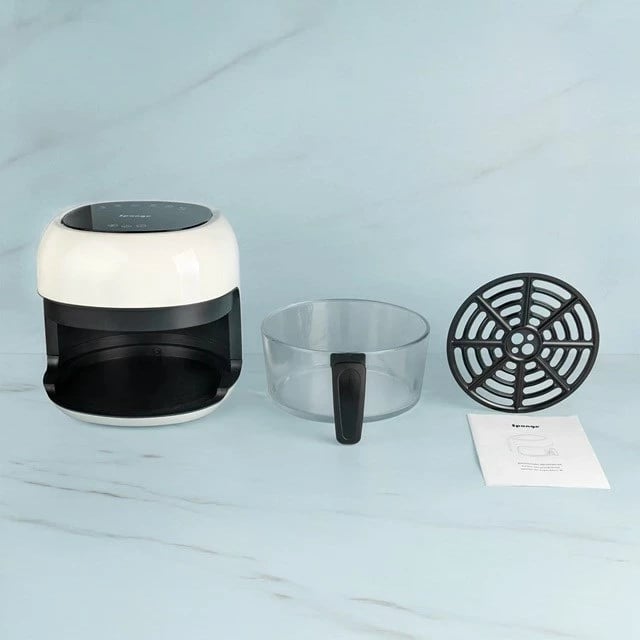 Fritezë pa yndyrë SPONGE 4L, 1000W, e zezë/e bardhë