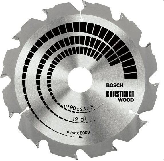 Disk prerës për dru Bosch Construct Wood 500x30x36z, 3.8 mm