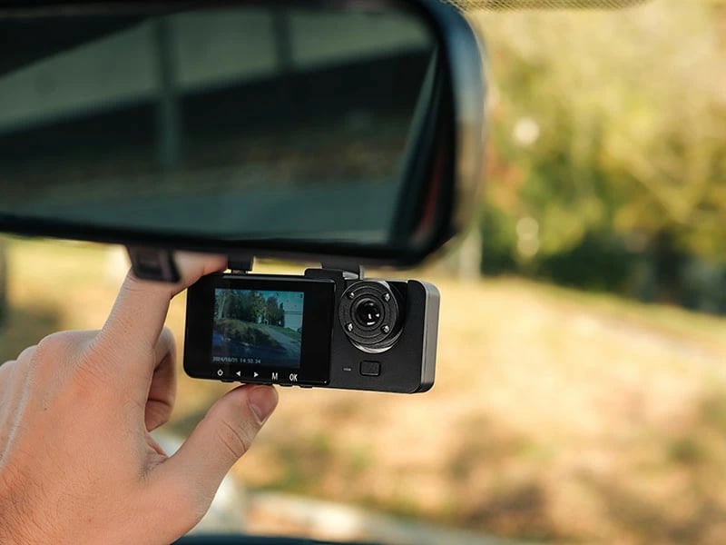 Kamerë makine Tracer HALO 360D me 2 kamera, Full HD 1080p, ekran 3.0'' IPS, kënd 120°, microSD, USB-C, e zezë